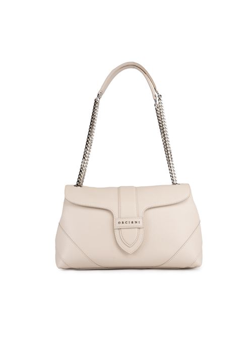 Borsa shoulder bag Alma L Sense in pelle acqua bianca ORCIANI | B02165 SSEABI